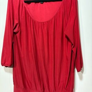 Elegant Red Women's Top
